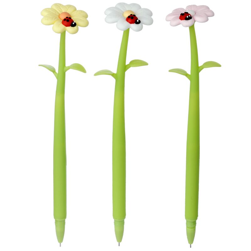 Afbeelding laden in galerijviewer, Botanische tuin lieveheersbeestje bloem fijnschrijver pen - zwart
