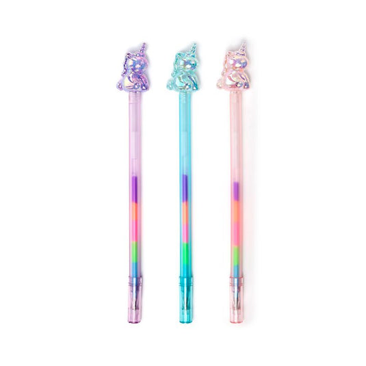 Eenhoorn regenboog inkt pen