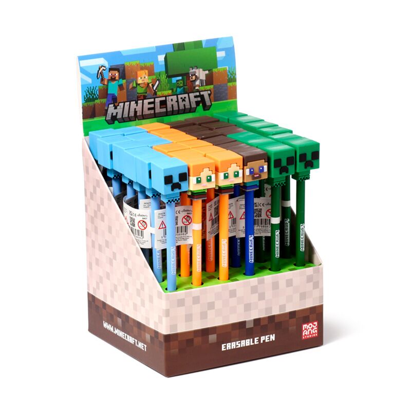 Afbeelding laden in galerijviewer, Inkredible uitwisbare pen minecraft chibi top
