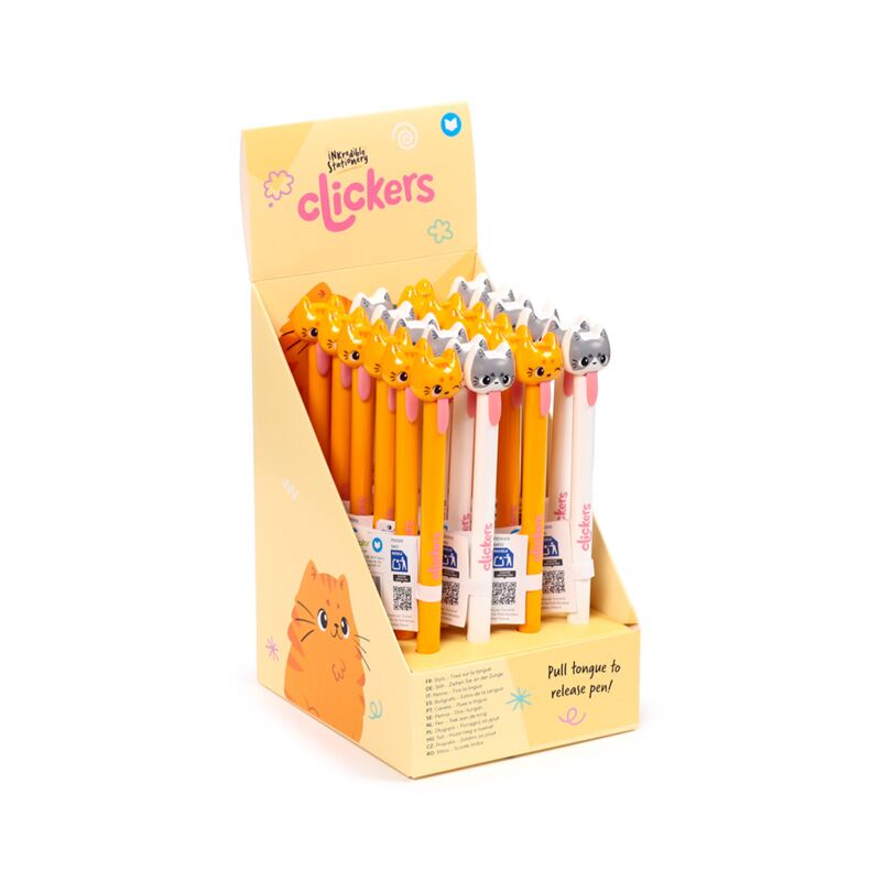 Afbeelding laden in galerijviewer, Beans co kat tong-klikker pen
