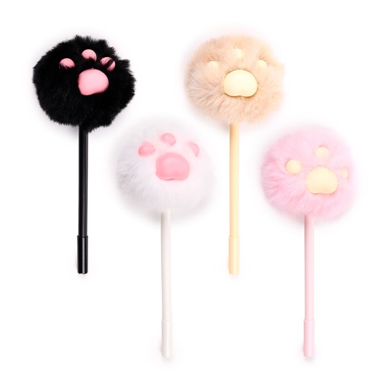 Afbeelding laden in galerijviewer, Beans co katten fijnschrijver pom pom pen
