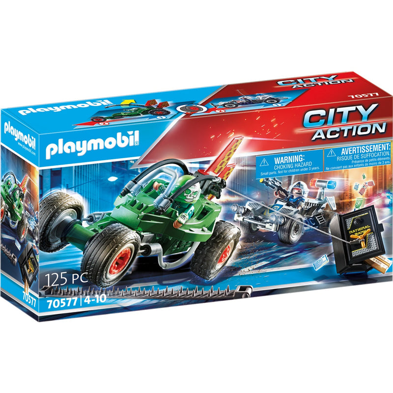 Afbeelding laden in galerijviewer, Playmobil City Action Politiekart Achtervolging van de Kluisrover 70577
