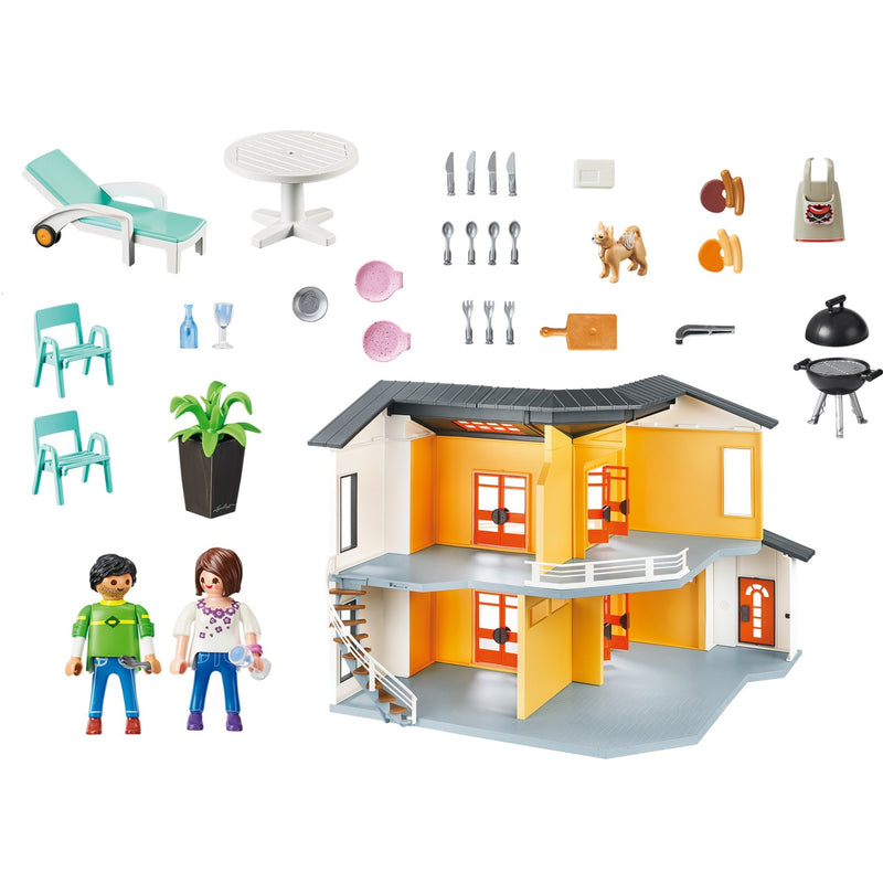 Afbeelding laden in galerijviewer, PLAYMOBIL City Life Modern Woonhuis 9266
