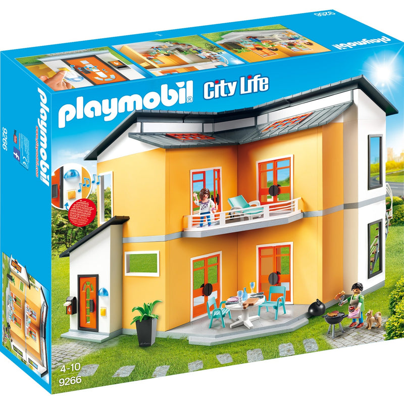 Afbeelding laden in galerijviewer, PLAYMOBIL City Life Modern Woonhuis 9266
