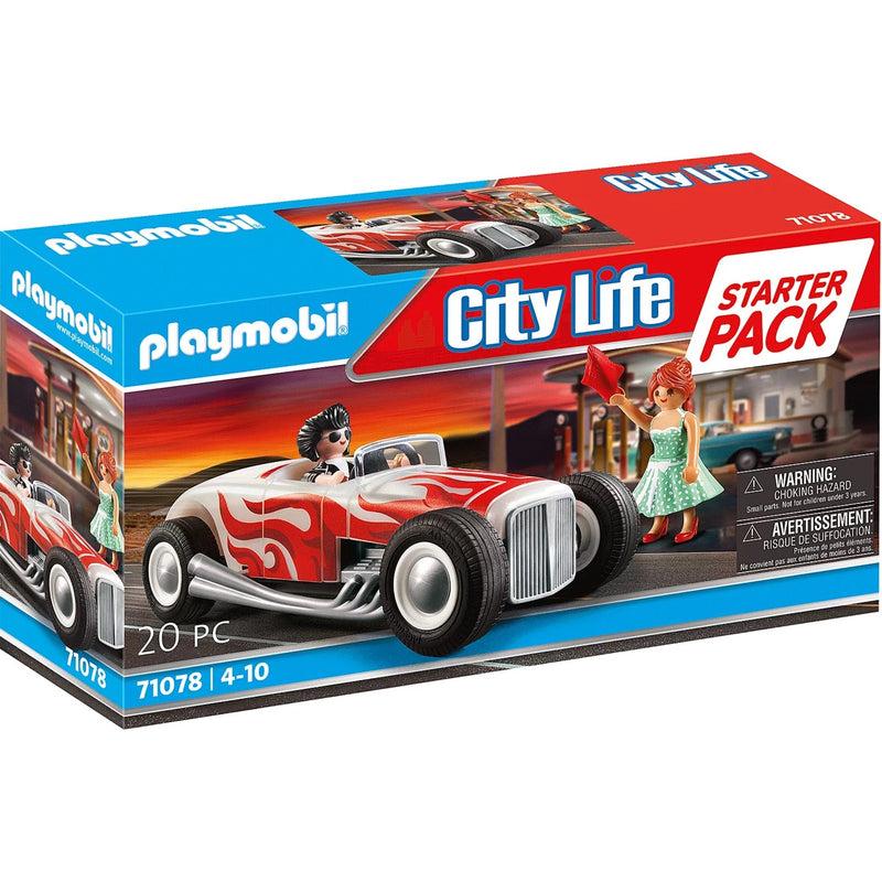 Afbeelding laden in galerijviewer, Playmobil City Life Starterpack Hot Rod 71078
