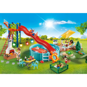 PLAYMOBIL City Life Zwembadfeest met Glijbaan 70987