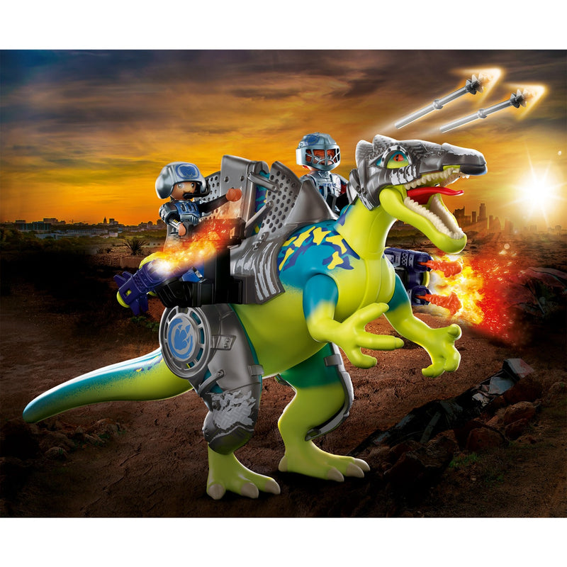 Afbeelding laden in galerijviewer, PLAYMOBIL Rise Spinosaurus: dubbele verdedigingskrach
