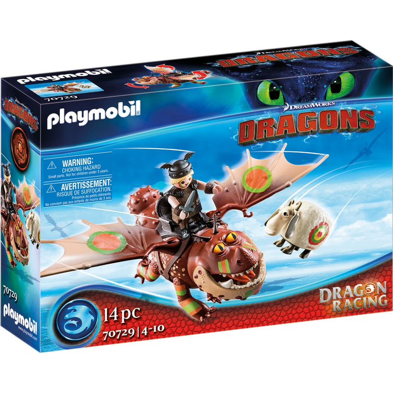 Afbeelding laden in galerijviewer, PLAYMOBIL Dragons Dragon Racing: Vissenpoot en Speknekje
