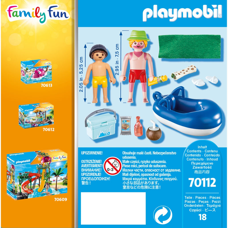 Afbeelding laden in galerijviewer, PLAYMOBIL Family Fun Badgast met Zwembanden 70112
