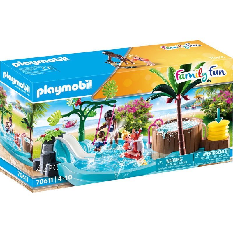 Afbeelding laden in galerijviewer, PLAYMOBIL Family Fun Kinderzwembad met Whirlpool 70611
