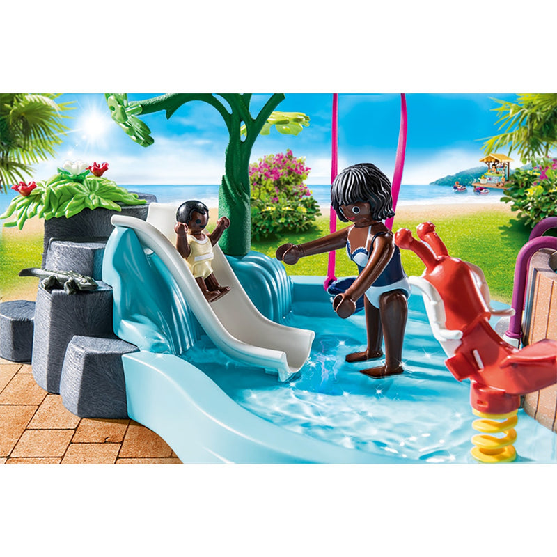 Afbeelding laden in galerijviewer, PLAYMOBIL Family Fun Kinderzwembad met Whirlpool 70611
