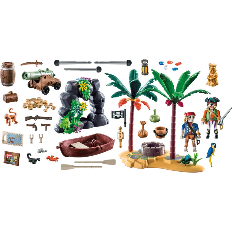 Afbeelding laden in galerijviewer, PLAYMOBIL PLAYMOBIL Pirates Piratenschateiland met skelet

