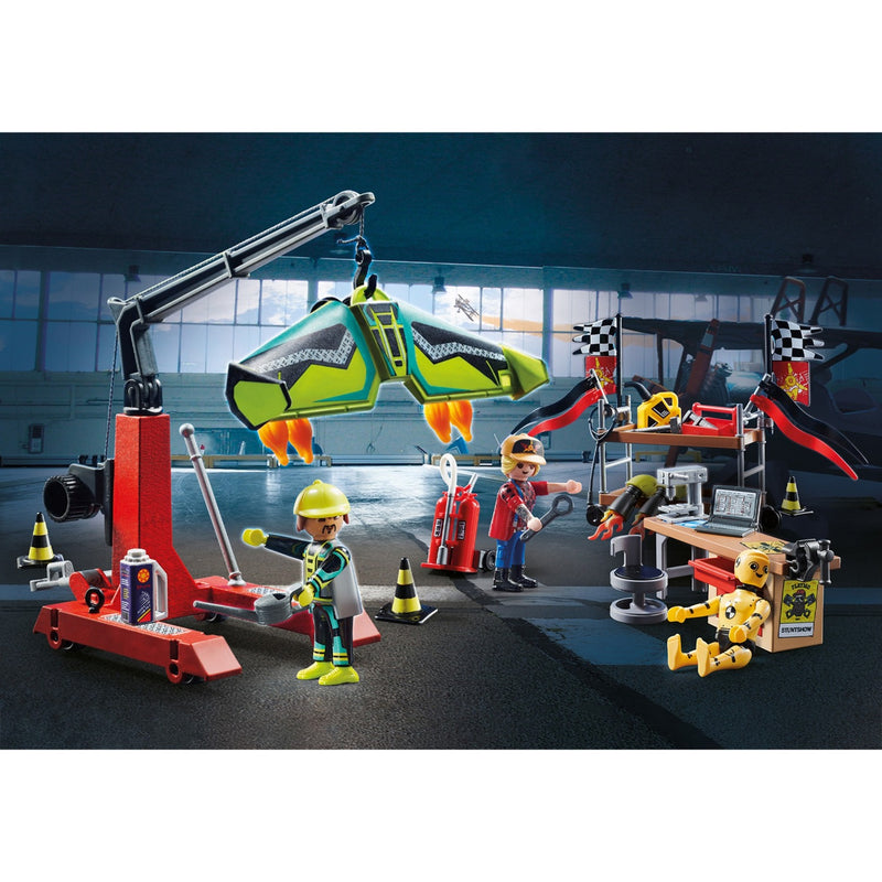 Afbeelding laden in galerijviewer, PLAYMOBIL Stuntshow Air Stuntshow servicestation
