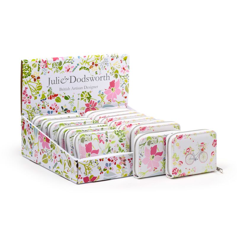 Afbeelding laden in galerijviewer, Julie dodsworth roze botanical rondrits portemonnee - small
