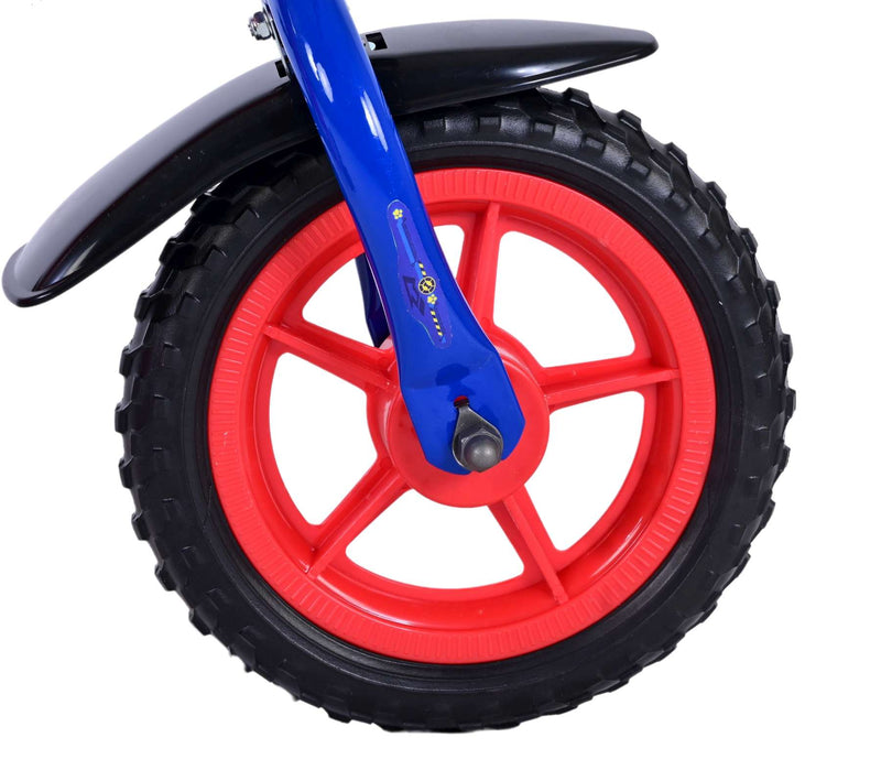 Afbeelding laden in galerijviewer, Paw Patrol Kinderfiets Jongens 10 inch Rood Blauw Doortrapper
