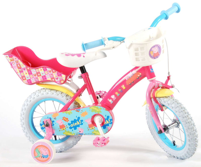 Afbeelding laden in galerijviewer, Peppa Pig Kinderfiets Meisjes 12 inch Roze
