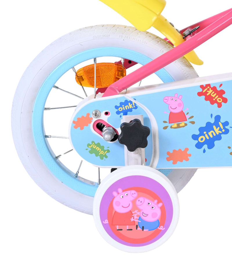 Afbeelding laden in galerijviewer, Volare peppa kinderfiets - meisjes - 12 inch - roze
