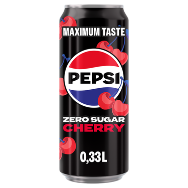 Pepsi zero sugar cherry sleek blik (12x 33 cl)