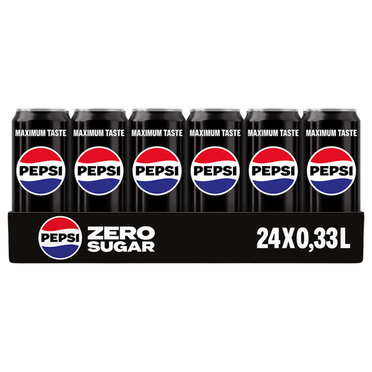 Pepsi zero sugar blik (24x 33 cl)