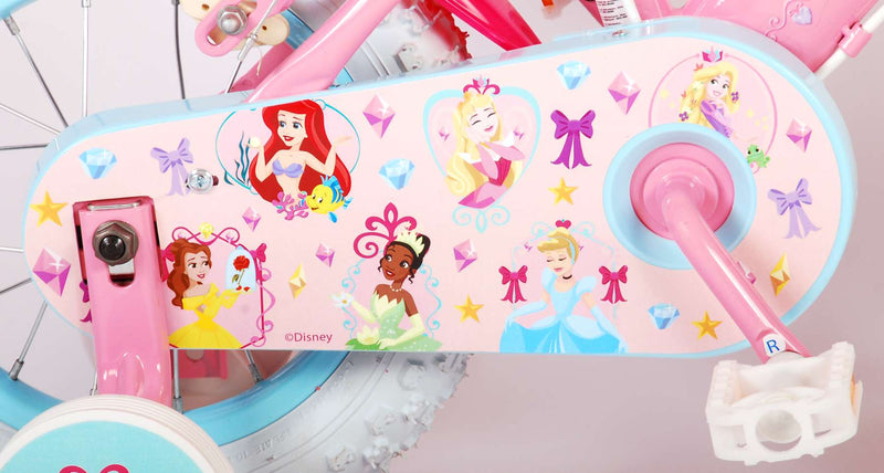 Afbeelding laden in galerijviewer, Disney Princess Kinderfiets - Meisjes - 12 inch - Roze - Twee Handremmen

