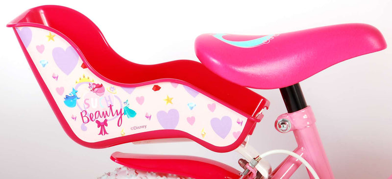 Afbeelding laden in galerijviewer, Disney Princess Kinderfiets - Meisjes - 12 inch - Roze - Twee Handremmen
