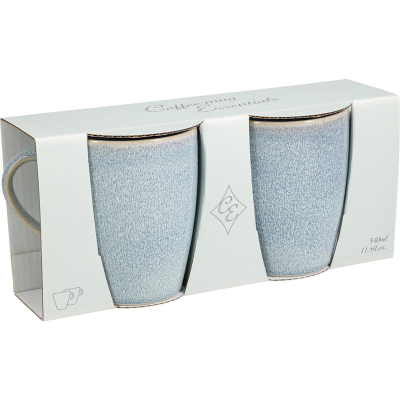 Afbeelding laden in galerijviewer, Excellent houseware set a 2 mokken aardewerk gres 340ml
