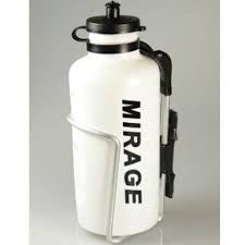 Mirage bidon 600ml star-white met alu houder