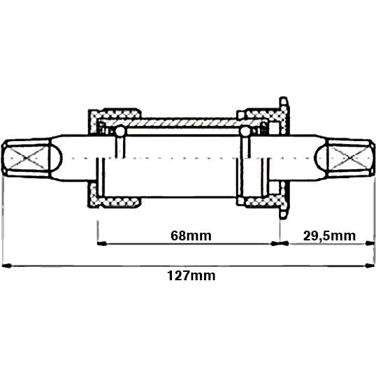 Afbeelding laden in galerijviewer, Thun kinex trapas spieloos bsa 127mm
