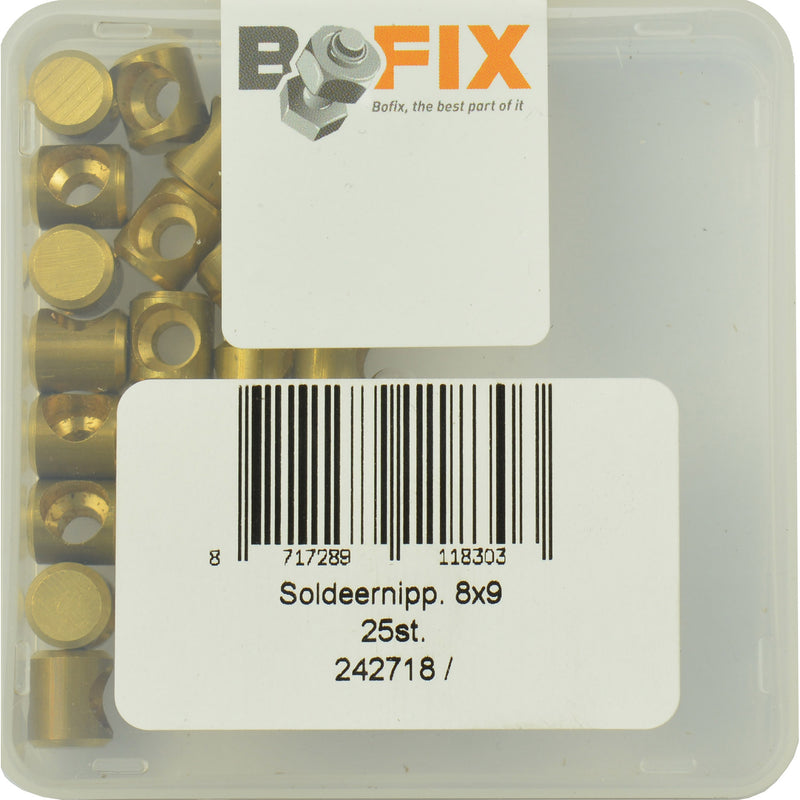Afbeelding laden in galerijviewer, Bofix soldeernippel 8x9 (25st)
