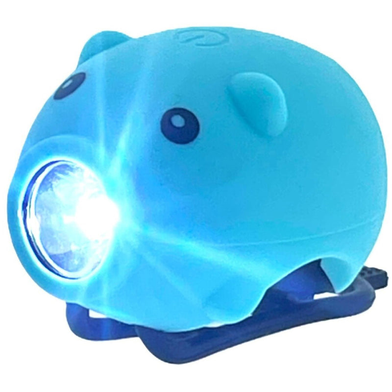 Afbeelding laden in galerijviewer, Pexkids fietstoeter varken met led lamp usb blauw
