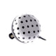 Nv ding dong bel 60mm dots wit met zwarte stippen kaart