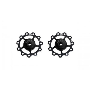 CEMA Derailleurwieltjes ALU 9 10 11V RVS zwart