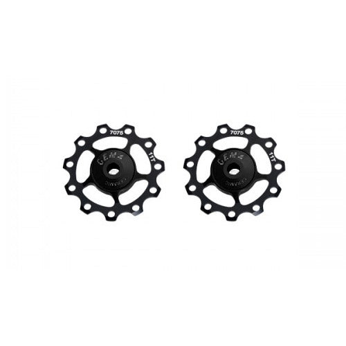 CEMA Derailleurwieltjes ALU 9 10 11V RVS zwart