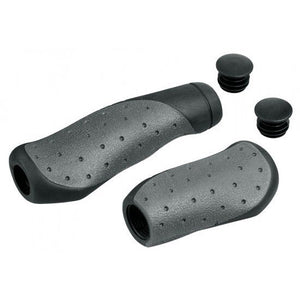 Ergotec handvatset ohio 135 95mm zwart grijs