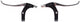 Saccon l64a5r3p04s remgreep set city zwart zilver rollerbrake (4f)