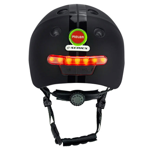 Melon helm met verlichting e-series black ice xl-xxl