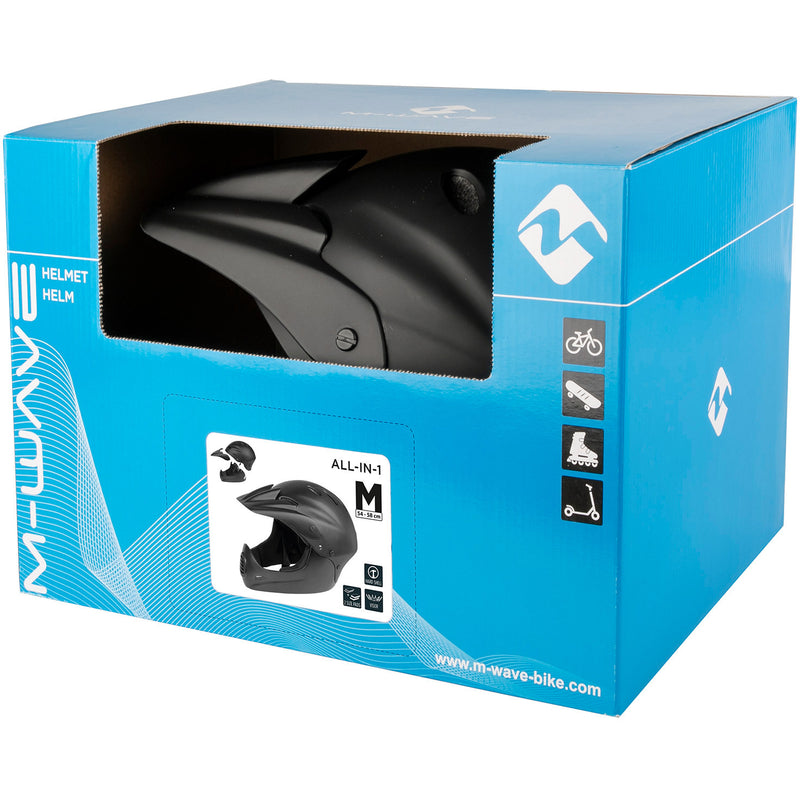 Afbeelding laden in galerijviewer, M-wave helm all-in-1 fullface downhill s m (54-58)
