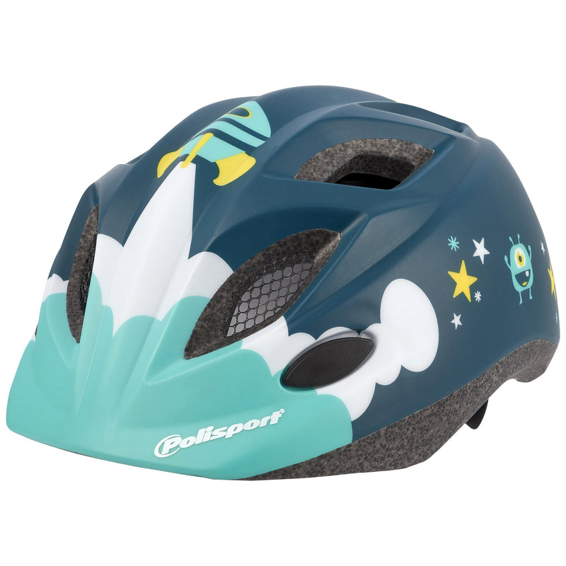 Afbeelding laden in galerijviewer, Polisport Helm Spaceship met bidon en houder. Maat: XS (48 52 cm), kleur: Blauww
