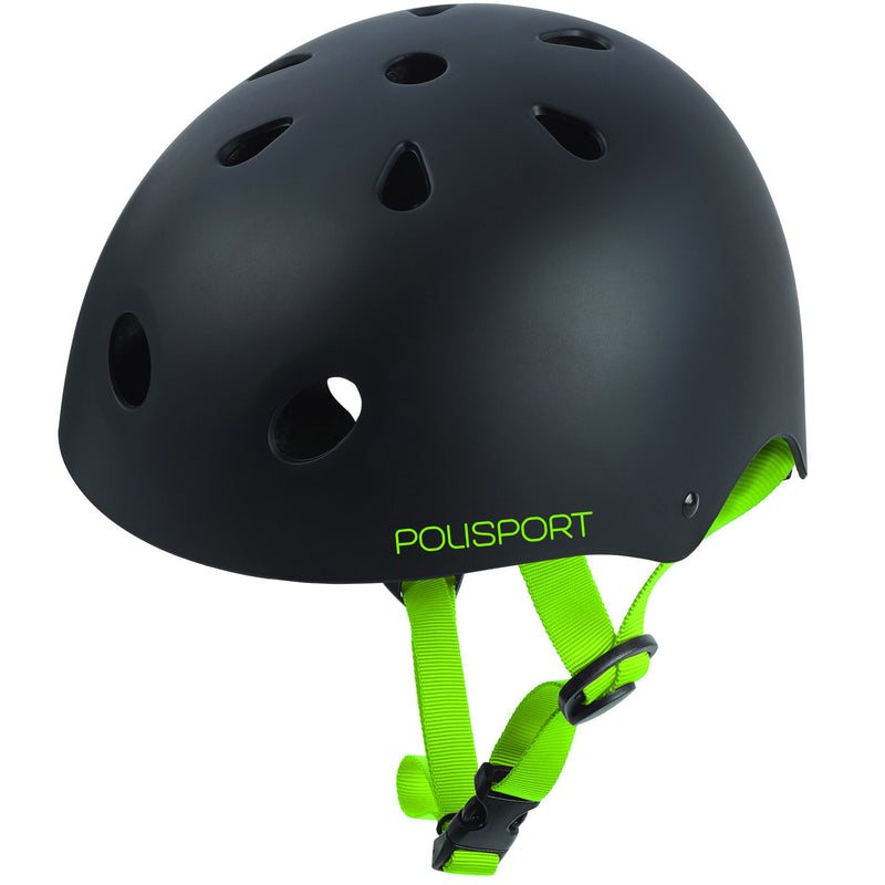 Afbeelding laden in galerijviewer, Polisport urban radical fietshelm s 53-55cm graffiti zwart groen
