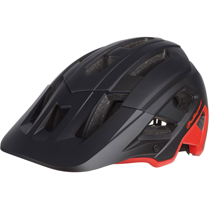 Afbeelding laden in galerijviewer, Polisport mountain pro fietshelm m 55-58cm zwart rood
