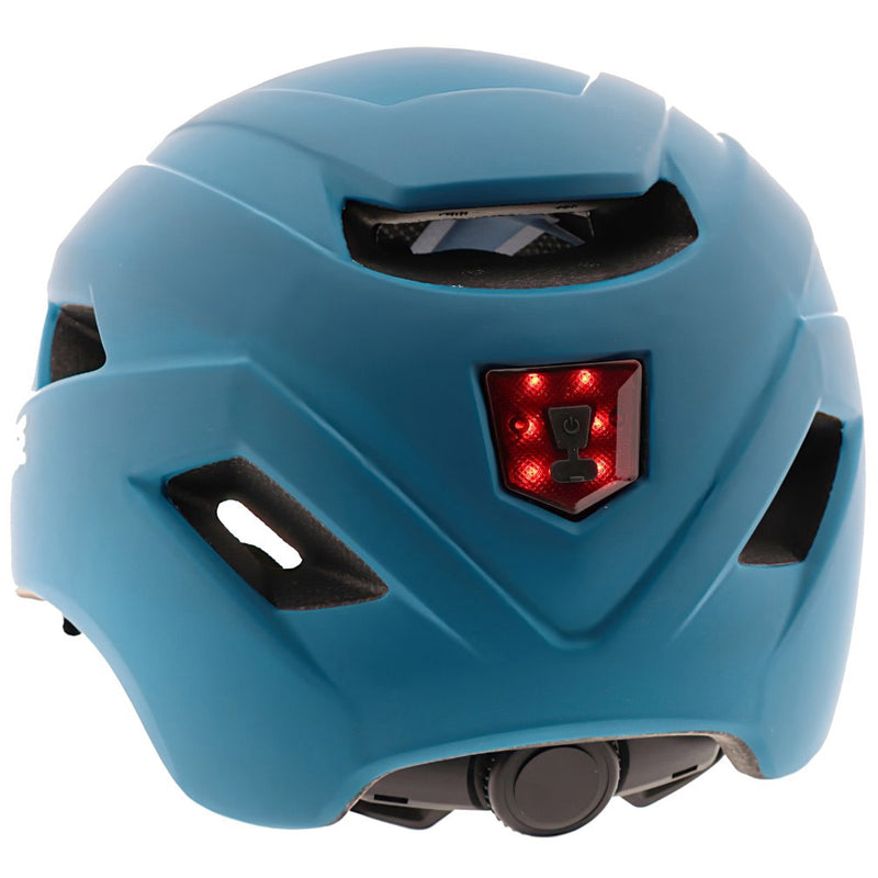 Afbeelding laden in galerijviewer, Buzaglo mirage urban helm e-bike led 55-58cm mat blauw
