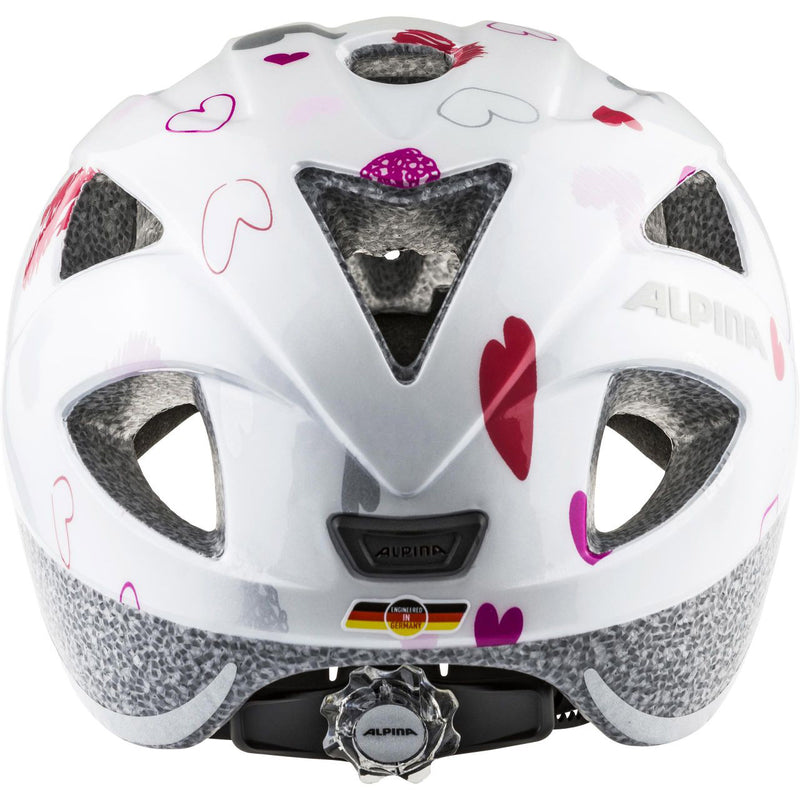Afbeelding laden in galerijviewer, Alpina sports kinderhelm ximo white hearts 47-51 glans
