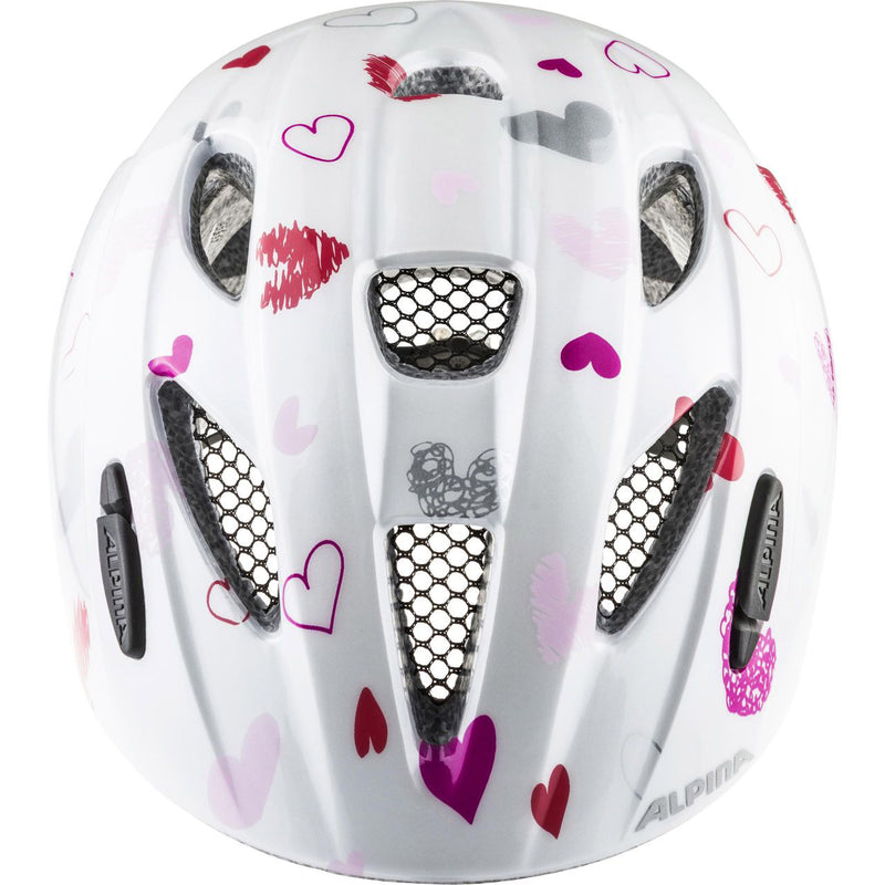 Afbeelding laden in galerijviewer, Alpina sports kinderhelm ximo white hearts 47-51 glans
