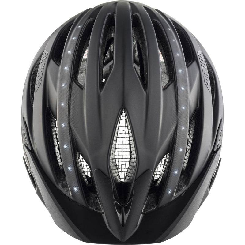 Afbeelding laden in galerijviewer, Alpina Helm Haga LED black matt 58-63

