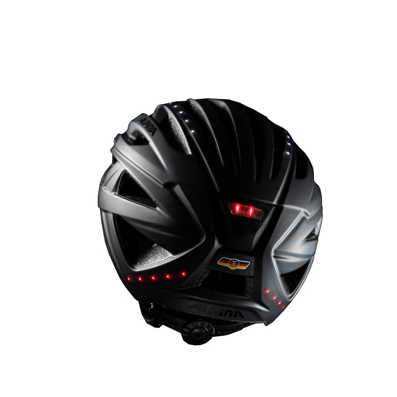 Afbeelding laden in galerijviewer, Alpina Helm Haga LED black matt 58-63
