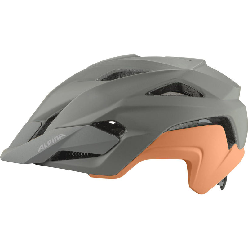 Afbeelding laden in galerijviewer, Alpina sports mtb helm kamloop 51-55 mat grijs perzik
