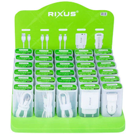 Afbeelding laden in galerijviewer, Olympic sportswear rixus baliedisplay rxds01 kabels en laders gevuld
