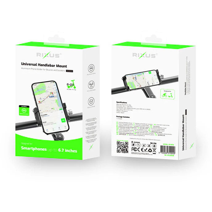 Afbeelding laden in galerijviewer, Olympic sportswear rixus telefoonhouder rxhb06 <6,7 aluminium zwart
