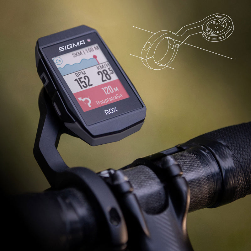 Afbeelding laden in galerijviewer, Sigma rox 11.1 evo gps hr set zw zw short butler+ant+ ble borstr+usb-c
