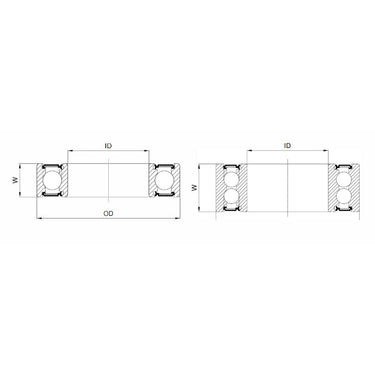 Union kogellager max cb-444 6901v llu 12x24x6